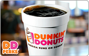 Discounted Dunkin' Cards